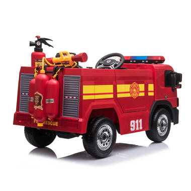 Fire truck 12 volt shop ride on toy